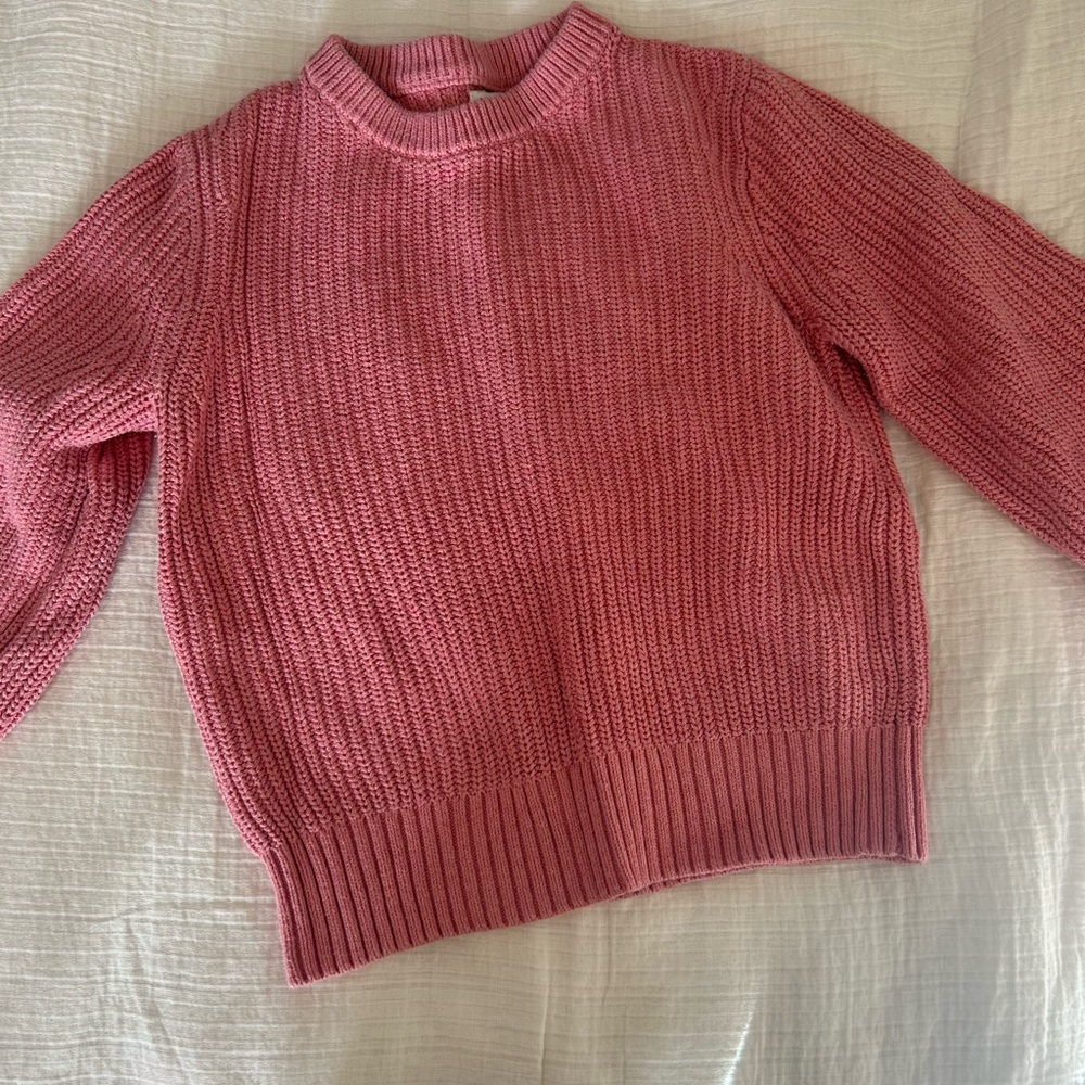 J crew pink knit sweater